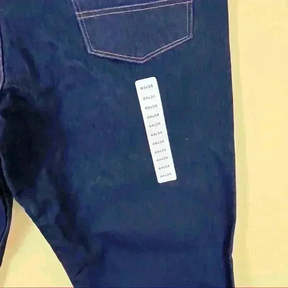 NWT Walls Flame Resistant Dark Wash Durable 100% Cotton Denim Jeans Size 44/34